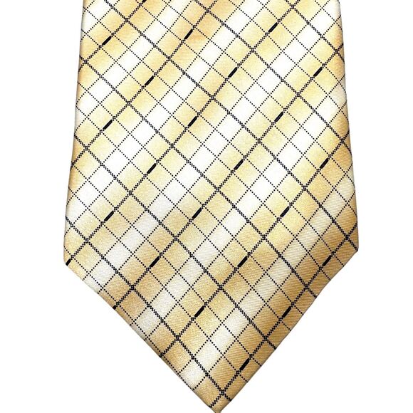 Life Style Mens Vintage Italian Dress Tie Geometric Diamond Pattern 59" 4" - Picture 5 of 11